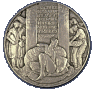 Médaille de l’Exposition, 1925, cuivre patine argent, diam. 9 cm 