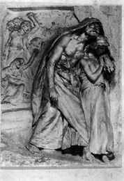 Oedipe et Antigone chassés de Thèbe
